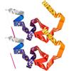 FuzlPnag 2 Pcs Nastri per Danza Ritmica,Nastri da Ballo, Nastri Ritmica,2 Meter Nastro per Ginnastica,Nastro da Ginnastica,per Bambine Artistica Danza,per Ginnastica Ritmica Sportiva,Circo,Competizioni,Accesso