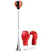 Generic Sacco da boxe Speed Bag - 1100 g Heavy Duty, unità di colpo, altezza regolabile 130 150 cm, sviluppatore di abilità riflesso, accessorio per allenamento protezione del pavimento | Condizionamento