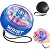 Moshiqgaol Gyroball LED con Avvio Automatico - Pallina Giroscopica per Allenamento di Polso, Mano e Avambraccio - Gyroscopic Handtrainer con Contagiri per Fitness, Riabilitazione e Rinforzo Muscolare