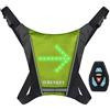 shenkey Gilet Ciclismo LED con Segnali di Direzione - Telecomando, Riflettente e Impermeabile, Ricaricabile USB, Facile Installazione per la Sicurezza in Bicicletta