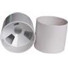 MKTOLHUs HomeVortex, tazza da golf in plastica, per allenamento al chiuso e all'aperto, altezza 10 cm, con supporto per bandiera e base di drenaggio, bianco