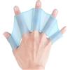 ZMdooreasy Pinne riutilizzabili in silicone leggere con ragnatele a cinque dita ispirate alla rana per efficienza in varie condizioni di acqua (L blu (M rosa (una coppia)
