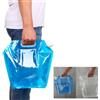 OFFSCH Borsa Pieghevole Portatile per Acqua 5l in Plastica Manico, Salvaspazio per Campeggio e attività Outdoor