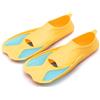 XIUsheUA Pinne Nuoto Pinne for Nuoto da Immersione Corte Leggere for Allenamento for Lo Snorkeling per Nuoto e Immersione(Yellow,4XS)