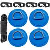 Generic Rigging Paddleboard - Kit per kayak da 16 x 10 x 5 cm, cuscinetti ad anello per Kaiak, toppa con anello a D in acciaio , cuscinetti ad anello per kayak e kayak, per ponte gonfiabile per