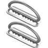 Generic Fibbia per cintura subacquea, coppia di con anello a D, clip di fissaggio sicura per cinghia, accessorio robusto per attività all'aperto, per subacquei, snorkeler, scalatori che garantiscono