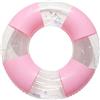 BDFJEDS Anello di Nuoto Galleggiante gonfiabile addensato for adulti con anello da nuoto trasparente maniglia for giochi d'acqua in piscina sulla spiaggia(Pink,70)