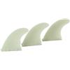 Funien Set di 3 Pinne per Tavola da Surf, Pinne Posteriori in PVC Durevoli per Tavola da Stand Up Paddle, Gialle Flessibili il Surf su Lunga