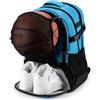 CaFfen Borsa Da Basket Basketball Zaino da basket, borsa sportiva con scomparto for palla e scarpe, borse calcio for ragazzi, for accessori, palestra for uomini(Blue)