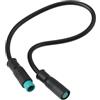 OTOTEC Cavo di prolunga M8-5 pin maschio a femmina, cavo di conversione impermeabile per display bici elettrica, per bici elettrica da 6 V, 12 V, 24 V, 36 V, 48 V, 60 V, 29 cm