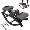 Generic Rock Stepper - Macchina per allenamento, gambe e glutei, attrezzatura per esercizi di addominali | Pedaler compatto da lato a lato a lato con corda da tirare per donne e uomini, casa, dormitorio