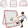 HuKaiL Calcio rimbalzo per bambini, pieghevole e portatile, in nylon, 100 x 100 cm