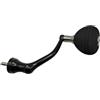 Spelonify Manico per mulinello da pesca a braccio singolo con manopole EVA compatibile con Spheros per Stella per Stradic Baomaster serie 5000 6000 mulinello argento (grigio)
