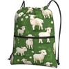 Generic Borsa con Coulisse Goat Flower Pattern Sportiva Sacche Antipolvere Sport Gym Sacca Borsa Portatile per Yoga Compleanno Regalino