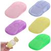 pcsfoe Fogli di sapone di carta per sapone da viaggio, 5 scatole/100 fogli di sapone da viaggio, mini sapone, carta con scatola di plastica, sapone da viaggio portatile per viaggi, campeggio, 20 pezzi