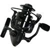 NexRen Bobina fissa a frizione anteriore con manico in metallo e bobina in alluminio per canne da mare Canne da casting e canne da barca pronte per acqua salata (BD6000)