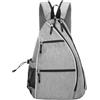 brooksnaji Paddle Sport Sling Bag - Custodia con cinghie regolabili, porta cambio palla da racchetta | Migliorato stoccaggio delle racchette all'aperto, borsa sportiva di grande capacità leggera per sessioni