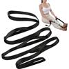 Generico Ćinghia di Stretching - 191.5x2.5cm Cintura Yoga | Banda Stretch 10 Anelli Non Elastica Cintura Yoga Tessuto Pilates Ginnastica Allenamento Unisex