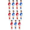 xulvoz Biliardino Sostituzione Giocatori 22Pcs Uomini di Ricambio Giocatori Usura Plastica Calcio balilla Stampa a Colori Chiari Superficie Liscia