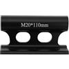 Wodsty Supporto per forcella della bicicletta, in lega di alluminio, 110 x 20 mm, adattatore per forcella anteriore per veicoli, camion, camper, barche