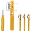 Generic Strumento per Legare Velocemente Il Nodo del Chiodo Durevole per la Lenza da Pesca a Mosca, 4 Pezzi, Oro Leggero, 4,5 Pollici