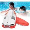 Generic Tavola da surf elettrica intelligente per sport acquatici, pedana elettrica a 2 velocità, aiuto per l'allenamento del nuoto, per principianti, immersioni, spiaggia, snorkeling, vacanze, mare