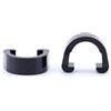 KICHOUSE Clip Ferma Cavi per Freni Bici in Plastica Nera 10 Pezzi Ganci Doppi Rotanti per Tubi Idraulici e Guaine Cavo per Bici da Corsa e Fixed Gear