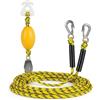 Lastdaytime Corda di traino resistente con doppio gancio per kayak, surf e wakeboard, con capacità di 2,177 kg, per pontone, moto d'acqua e motori fuoribordo, colore verde (blu)