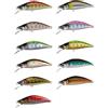 Generic XILILHC 11 Pz Nuovo 5 Cm 5.2g Lavello Minnow Esca Esca da Pesca Perline Bionico Plastica Duro Artificiale Pesca Attrezzatura Pesce Persico Trota Wobbler Kit