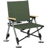 CAZSTYK Sedia pieghevole ergonomica per esterni, struttura in acciaio, design portatile, sedia da pesca per campeggio, pesca, cortile, evento pieghevole
