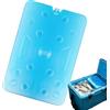 Generico Ghiaccio Pacchetti Per Ghiacciaia - PE 32x22.5x2cm | Refrigerante Blocco Riutilizzabile Gel Mattonella | Lunga Durata Congelamento Piastra Per Campeggio Picnic Porta-pranzo Viaggi Trasferta Pesca Uso
