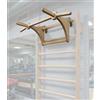 Bear on Bar Barra per dip - Barra rimovibile da 94 cm - Barra da allenamento in legno - Per spalliera - Larghezza 48 cm - Lunghezza 46 cm