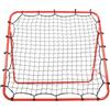 JUDEMII Rete di rimbalzo per calcio, rete di rimbalzo portatile da calcio, rete da calcio pieghevole, rete da calcio rossa, rete di rimbalzo per bambini e ragazzi, 100 x 100 cm