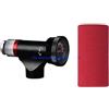 KLdcfhDR Testa di gonfiaggio CO2 da 1 Pezzo 652D con manometro, Manicotto Isolato, Pompa Rapida for Pneumatici for MTB e Biciclette