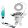 Generic Copertura valvola aria barca - 8 fori rotabile valvola parte | Canoa tappi d'aria di ricambio per kayak surf paddle board connettore PVC ad alta pressione per barca gonfiabile, 1 pezzo set