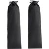 Xdyyjrasa Custodia con coulisse - Borsa lunga in nylon con coulisse da 2 pezzi, impermeabile ad asciugatura rapida per palo da tenda, bastoncino da trekking, treppiede, ombrello 8x24 pollici