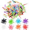 CyeeLife Punte per Freccette in Plastico, 100 Pezzi Filettatura 2BA, Punte per Soft Dart Estremamente Stabili, Soft Tips, Mix di 8 Colori