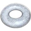 BDFJEDS Anello di Nuoto Anello da nuoto gonfiabile gigante 110 cm con glitter colorati all'interno for giochi acquatici estivi for adulti(WHITE)