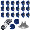 Generisch Set di tacchetti per scarpe da golf, tacchetti di ricambio leggeri e antiscivolo, per scarpe, tacchetti sportivi blu per stabilità e trazione su da calcio, golf e , 20 pezzi