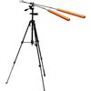 Kbnuetyg Golf Swing Training Aid - 360 Degree Adjustable Alignment Sticks, Smartphone Holder Tripod Stand Practice Equipment, Outdoor Indoor Driving Range Backyard, Home Warm up | di posizionamento del