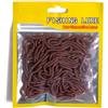Wodsty per esche morbide, 50 pezzi, 4 cm, 8 cm, accessori da pesca per vermi rossi, per diversi tipi di pesci