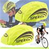 Begpoee 2 Pezzi Copertura Antipioggia per Casco, Copertura Riflettente per Casco da Ciclismo, Copri Casco Bici Impermeabile, Adatto per Caschi da Bicicletta, Skateboard e Sci(Verde Fluorescente)