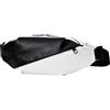 Tressify Marsupio da uomo a tracolla, con motivo in fibra di carbonio, marsupio leggero, colore bianco e nero, 37 cm