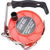 Gucagle Mulinello per immersione con maniglia 290FT Mulinello per immersione con linea arancione ad alta visibilità per immersioni subacquee in grotta BCD su relitti Affidabile (Nera)