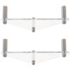 TOYANDONA Supporto per Palloni in Acrilico 2 Pezzi con Design Triangolare, Compatibile Versatile, Salvaspazio, Materiale Acrilico e Acciaio Inox, per Casa e Scrivania
