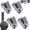 Xvilmaun 4 Pezzi Porta Occhiali Da Sole Per Carrello Da Golf, Clip Magnetica Per Occhiali Imbottita In Silicone In Alluminio, Per Occhialis Sole Mazze Golf Putter Auto Campeggio BBQ Passeggini Ciclismo