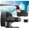 Generic Pinna elettrica per SUP e tavola da surf, motore a spinta subacqueo portatile ricaricabile con telecomando, velocità regolabile