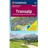 KOMPASS Freytag & Berndt KOMPASS Radfernwegekarte Transalp Panoramakarte 1:2 Mio.: Alpenüberquerungen für Bikes und E-Bikes mit Routen und Pässen: 2565