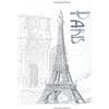 CreateSpace Independent Publishing Platf Paris: Personal Sketchbook with 150 White Blank Pages: Sketch Notebook/Journal Eiffel Tower Cover Design (8.5 X 11)