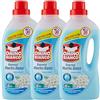 Omino Bianco - Detersivo Lavatrice Liquido, 90 Lavaggi, Rispetta Colori e Tessuti, Fresco Profumo con Essenza di Muschio Bianco, 1500 ml x 3 Confezioni